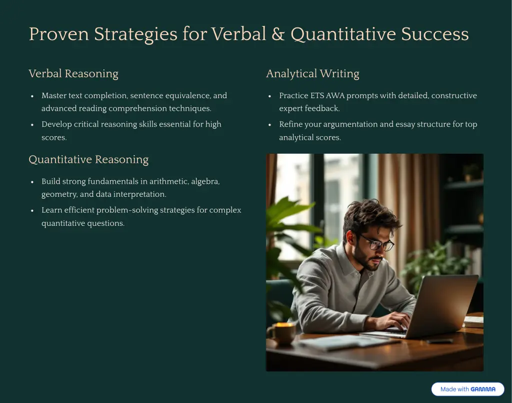 proven strategies for verbal quantitative success