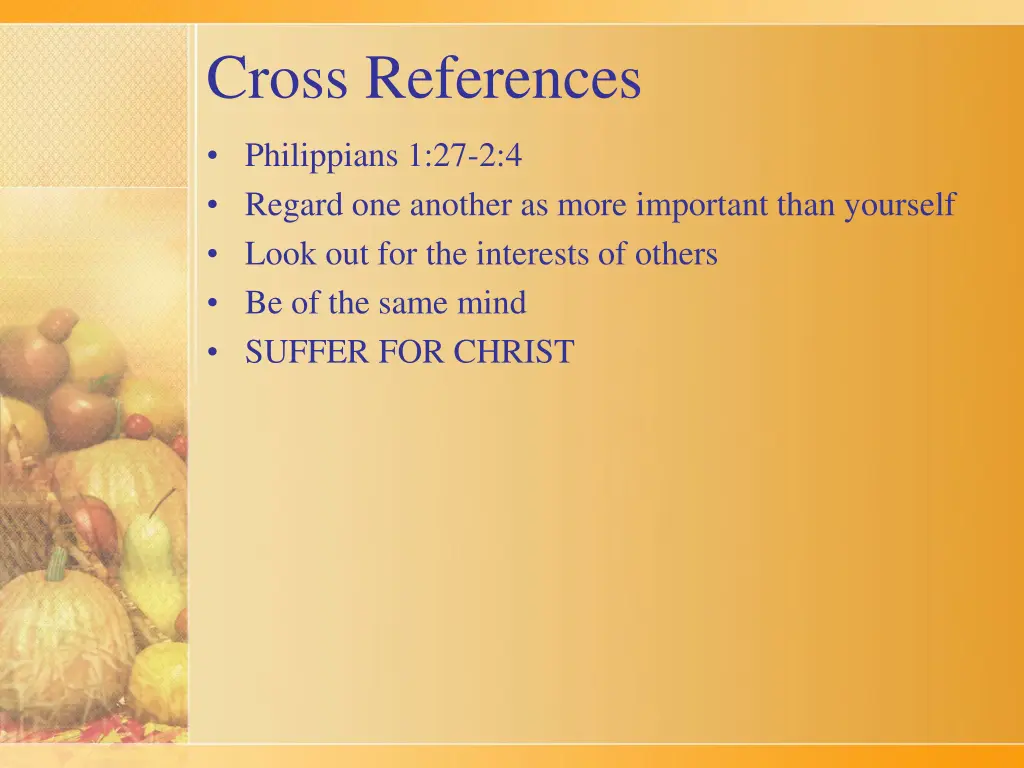 cross references