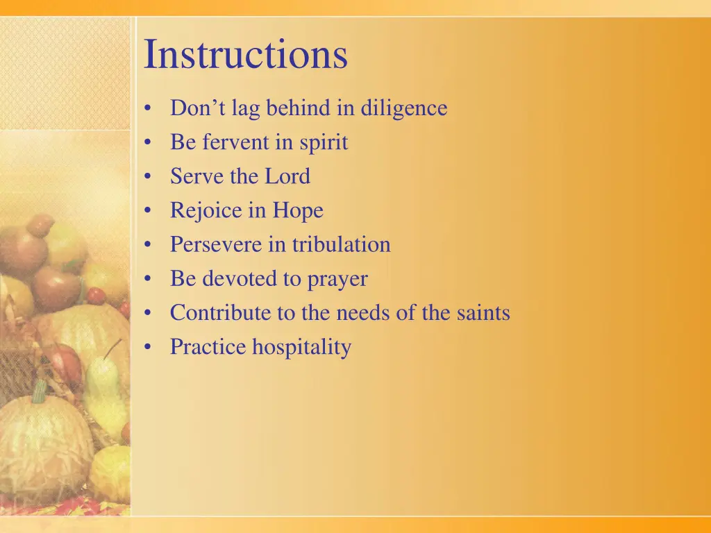 instructions