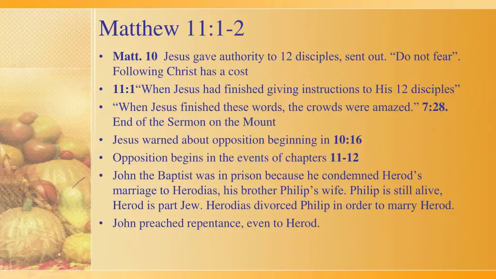 matthew 11 1 2