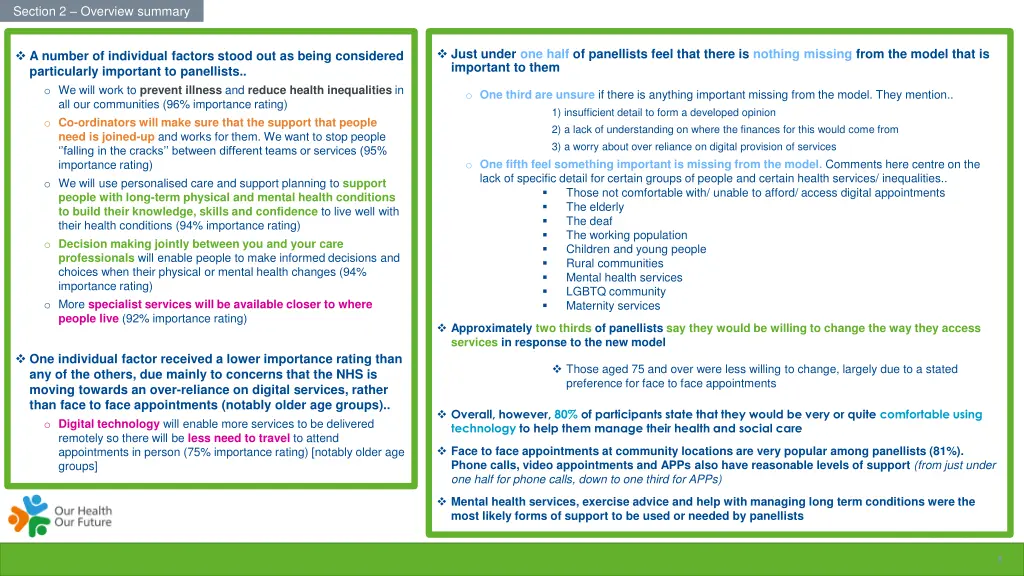 section 2 overview summary