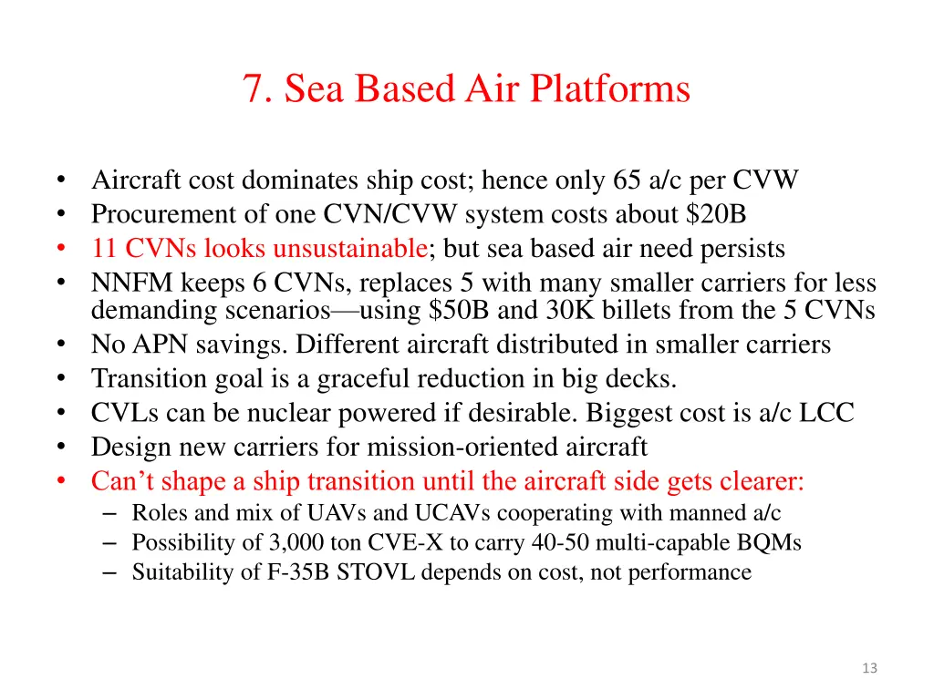 7 sea based air platforms