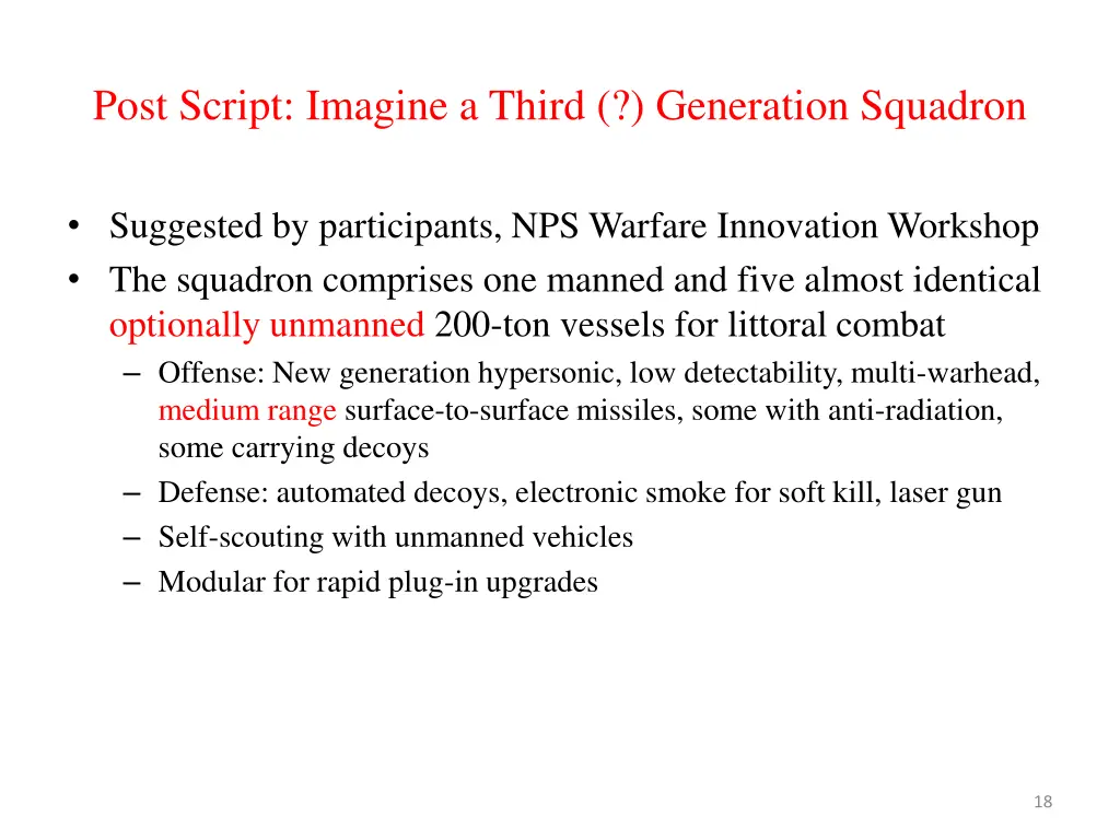 post script imagine a third generation squadron