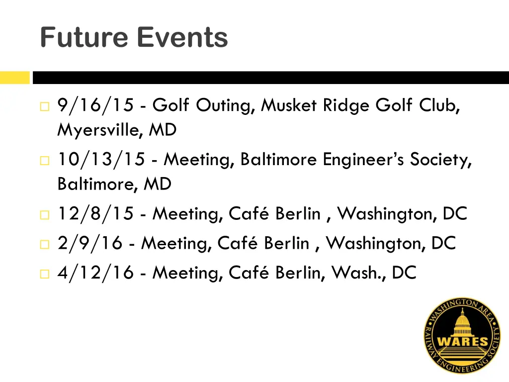 future events