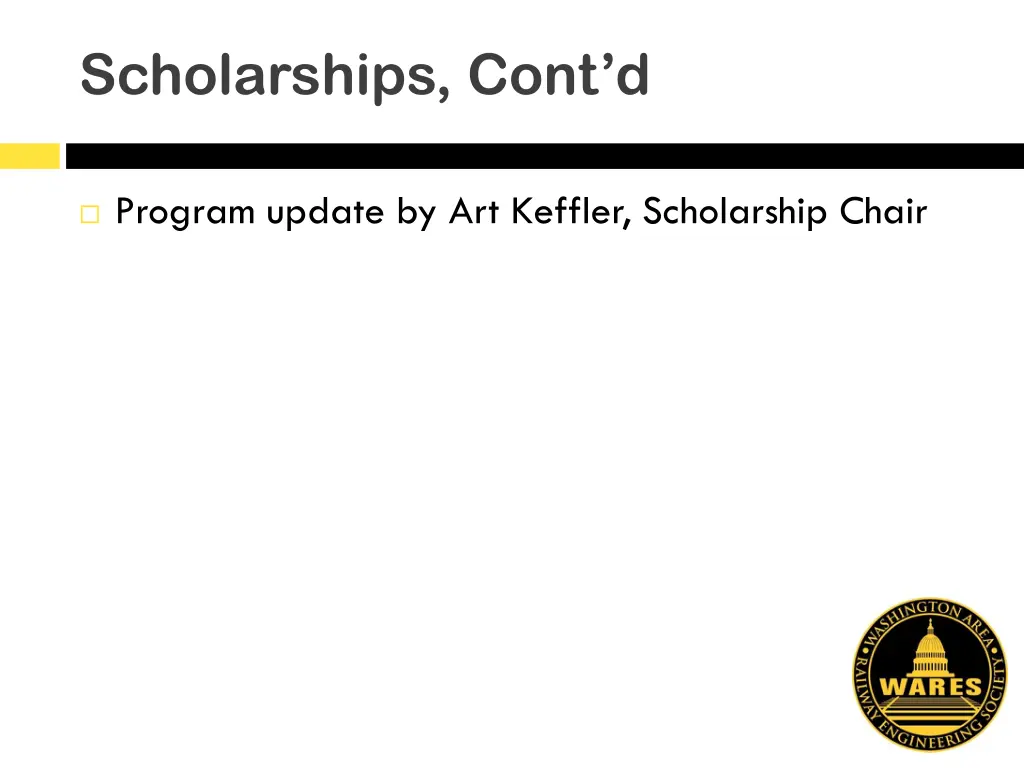scholarships cont d