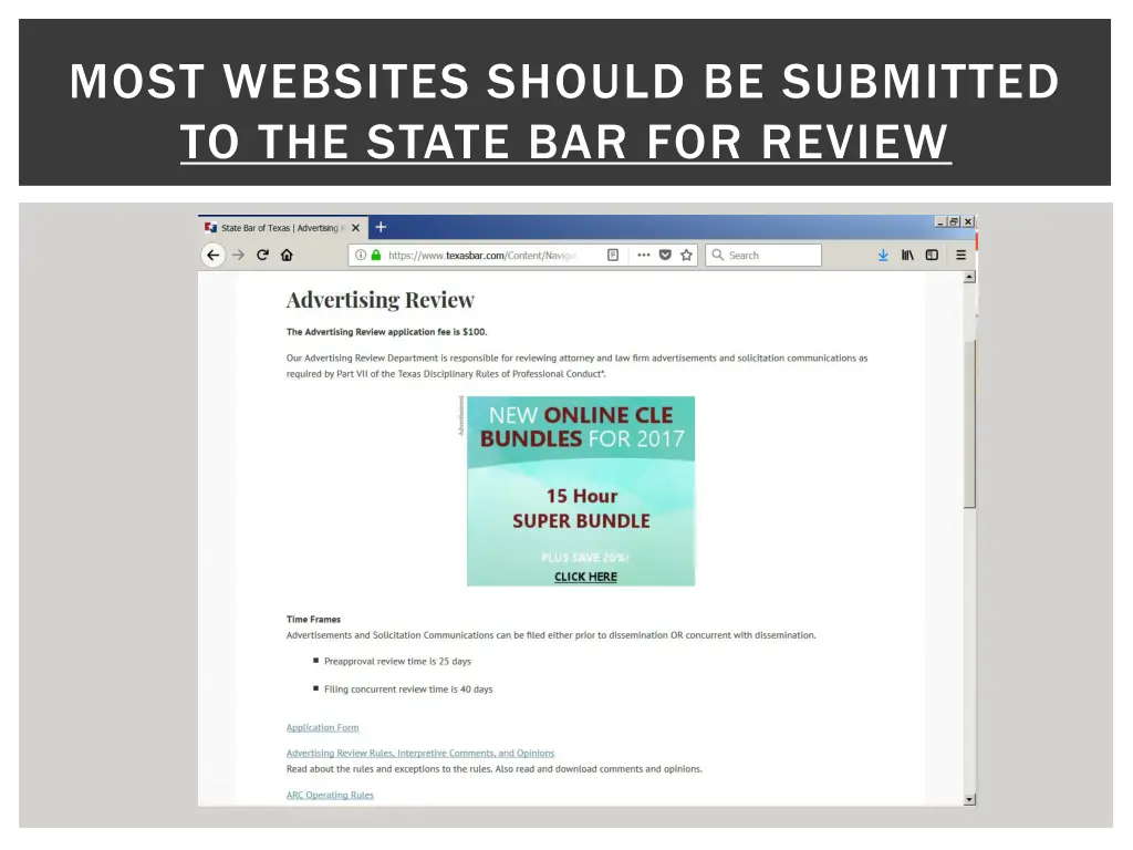 most websites should be submitted to the state
