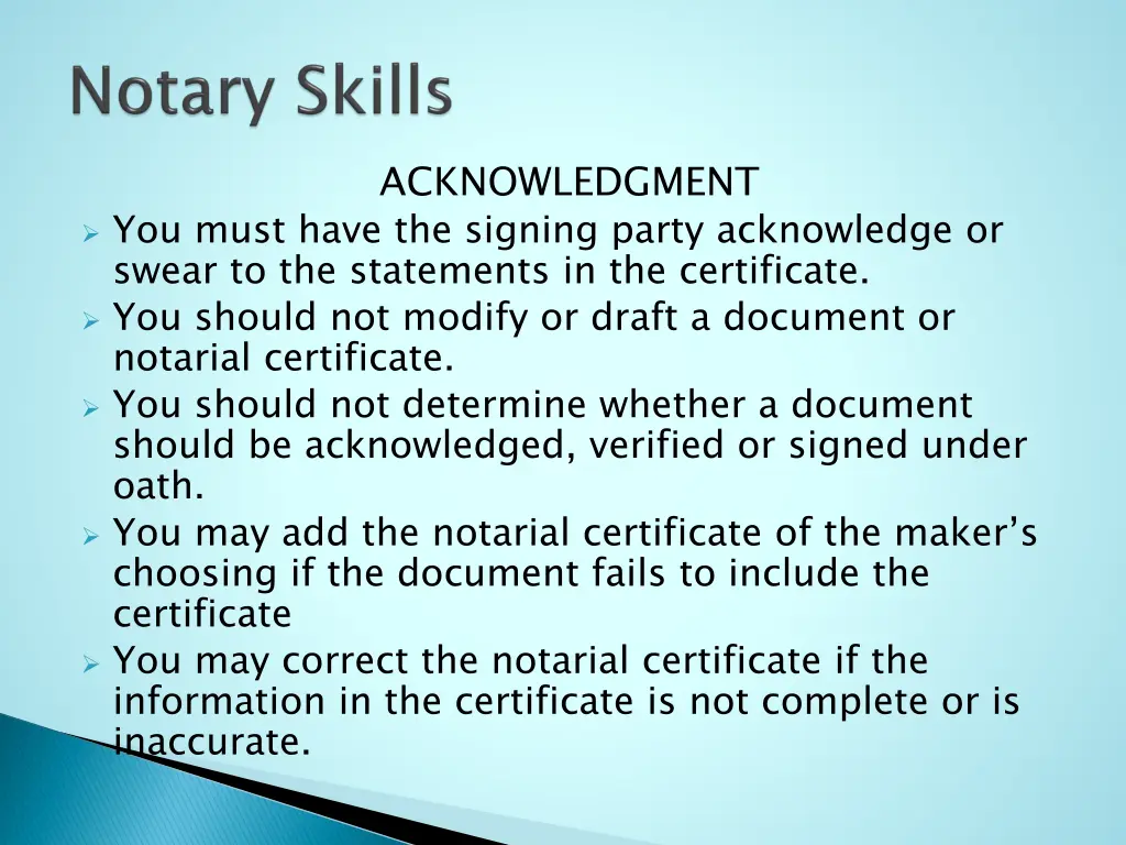 acknowledgment