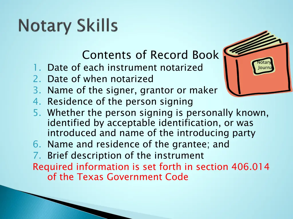 contents of record book 1 date of each instrument