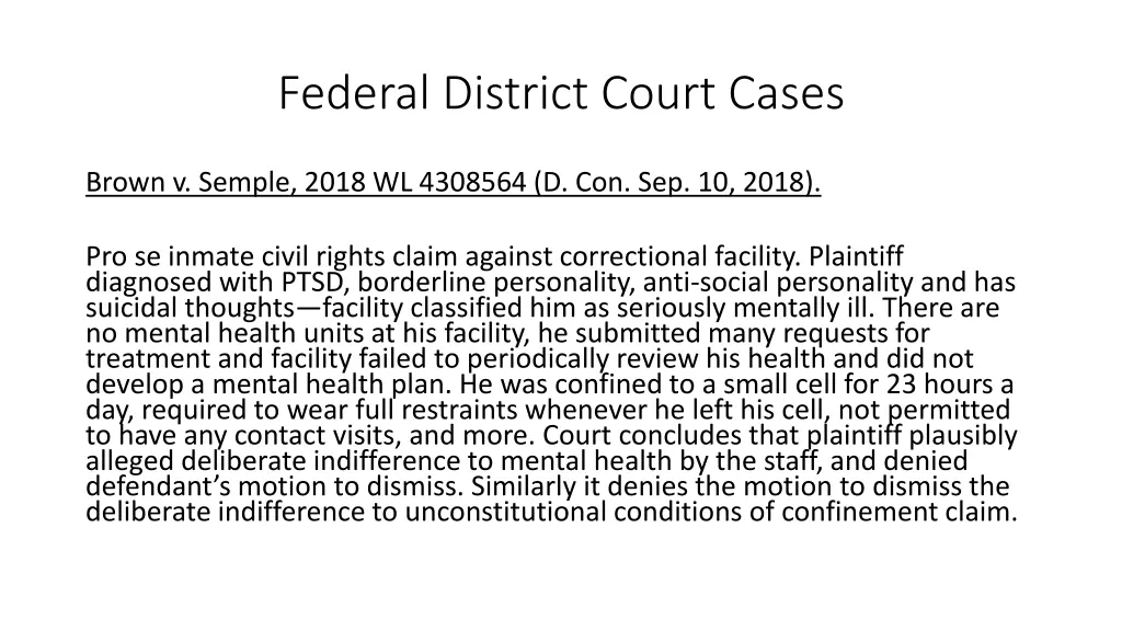 federal district court cases 2