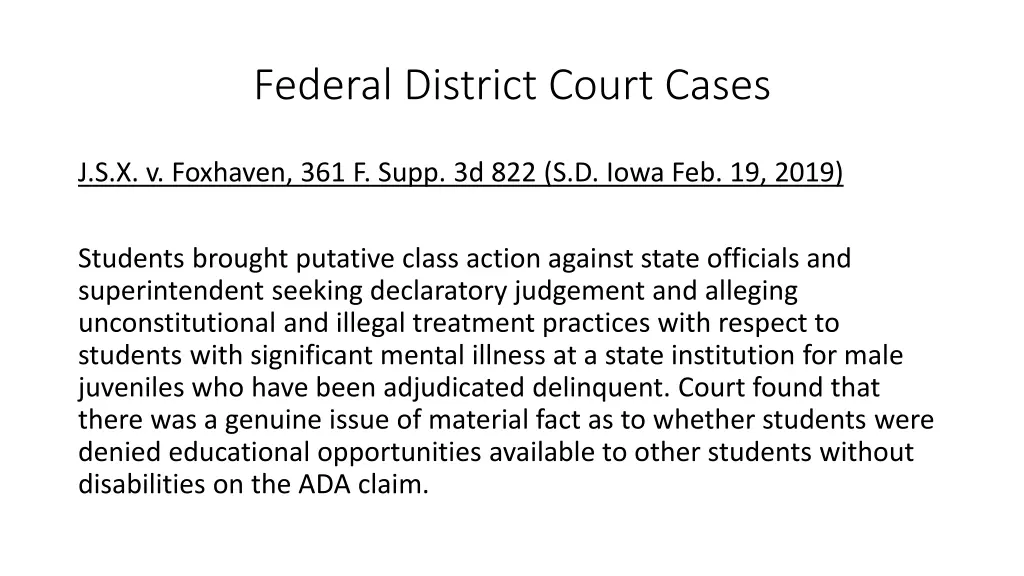 federal district court cases 4