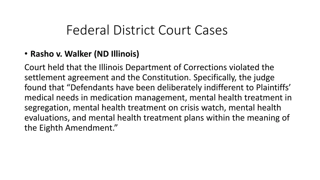 federal district court cases
