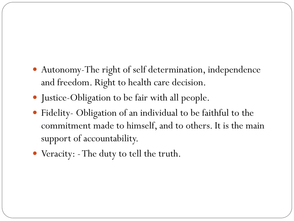 autonomy the right of self determination