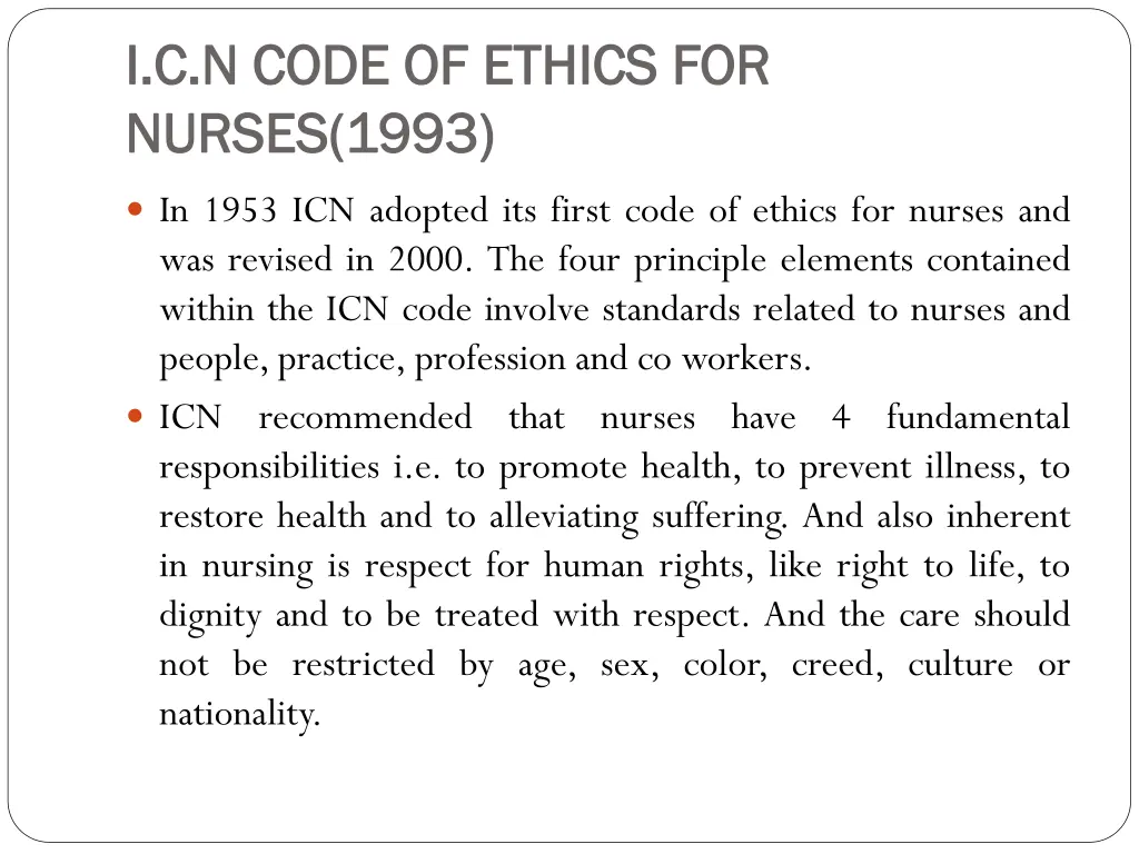 i c n code of ethics for i c n code of ethics