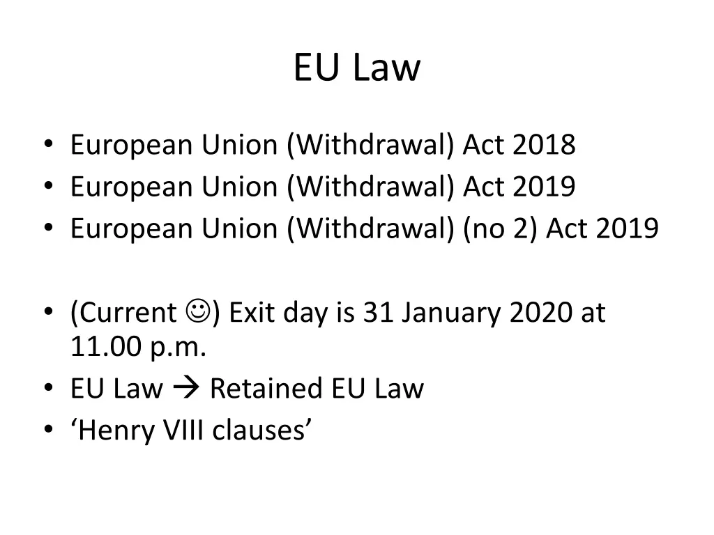 eu law 1