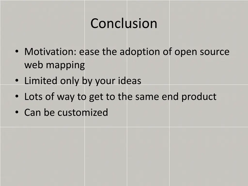 conclusion
