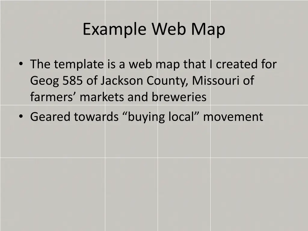 example web map