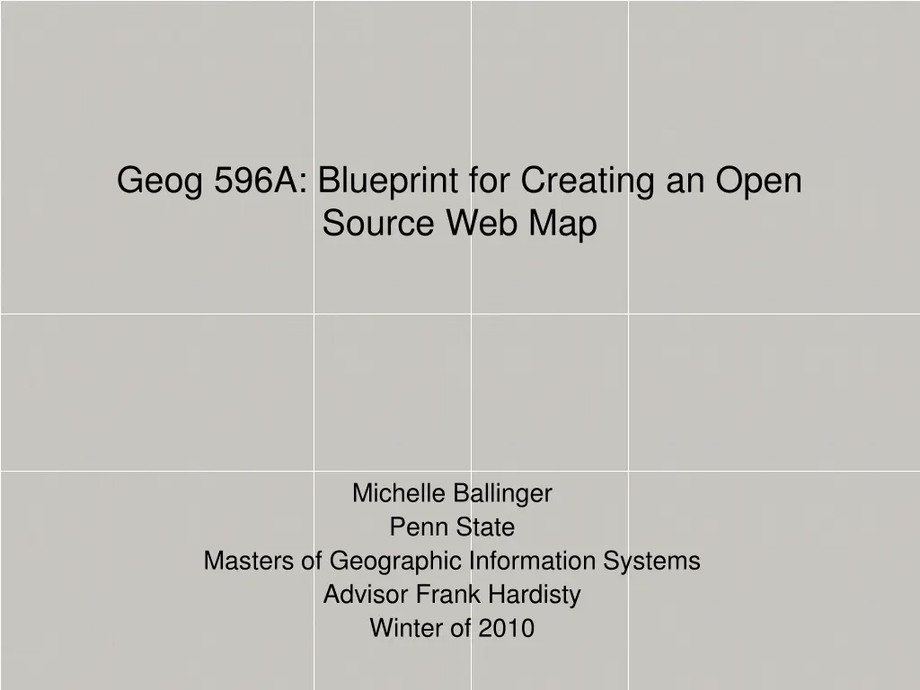 geog 596a blueprint for creating an open source