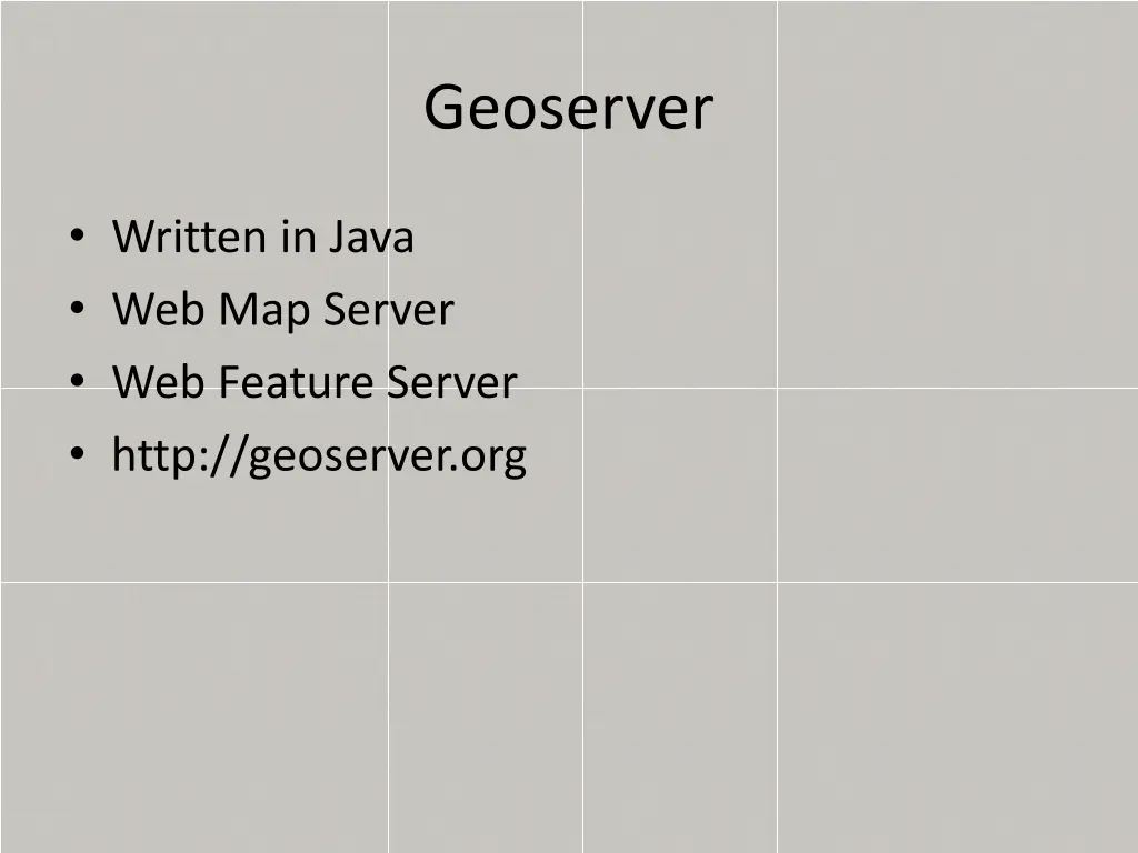 geoserver