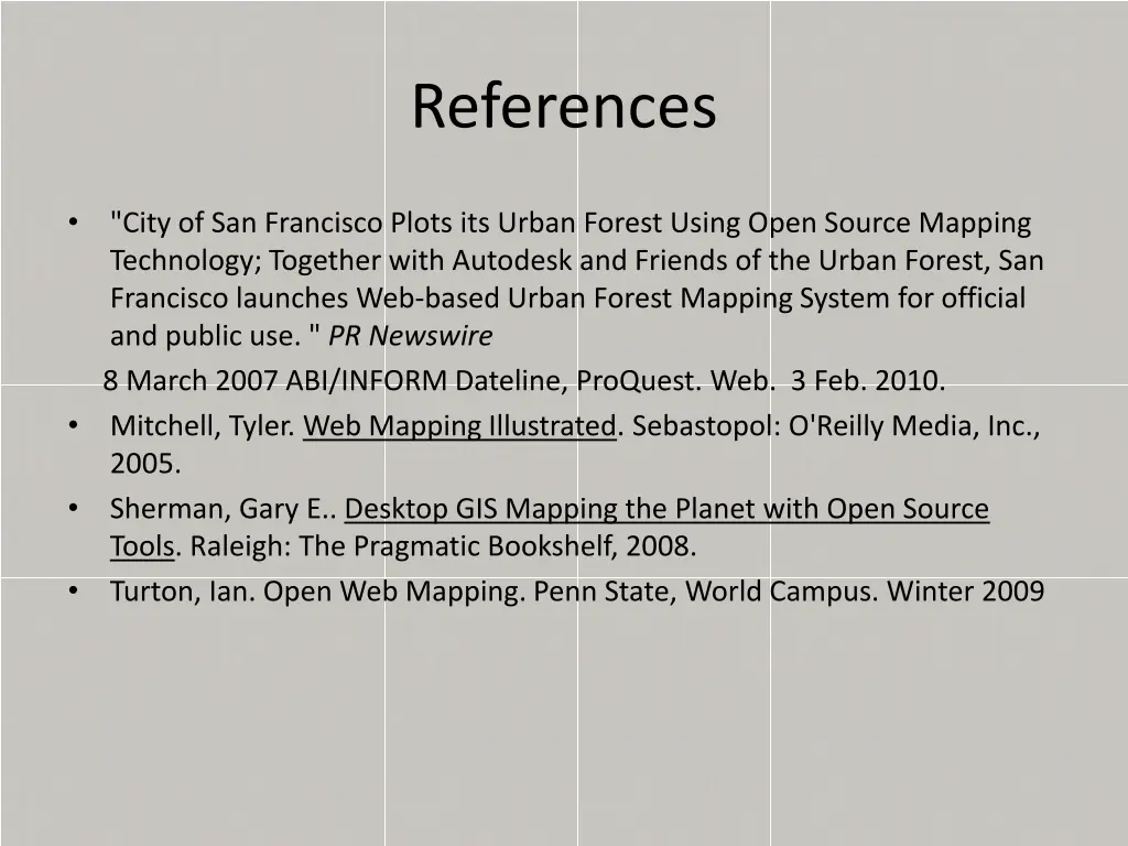 references