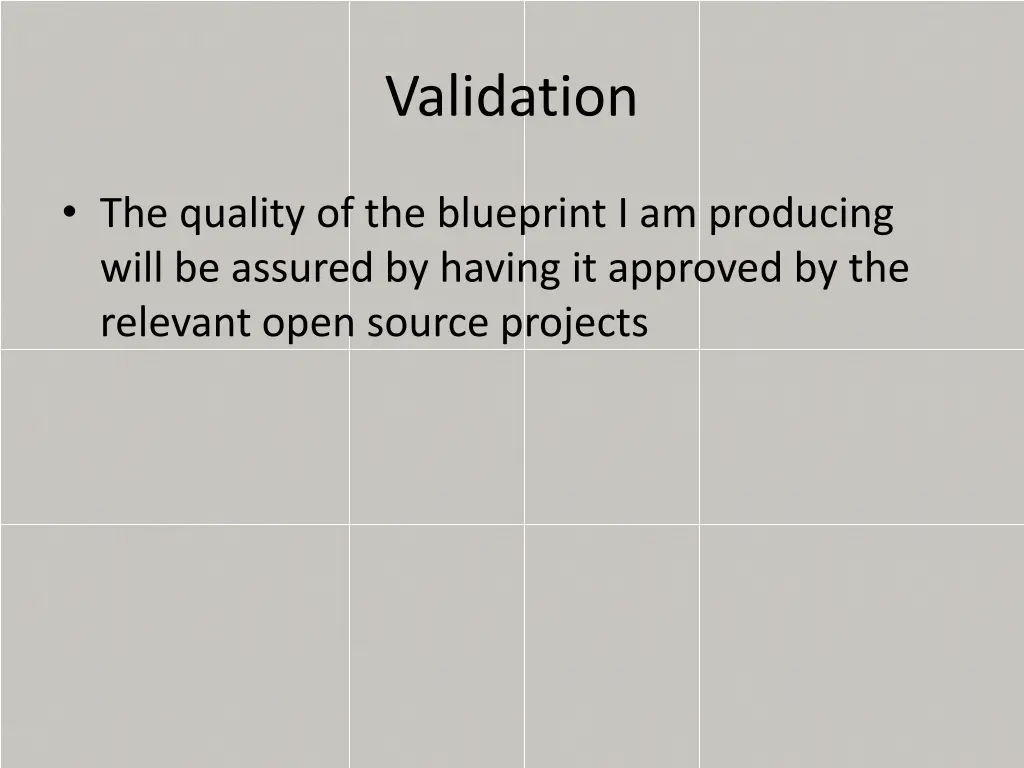 validation