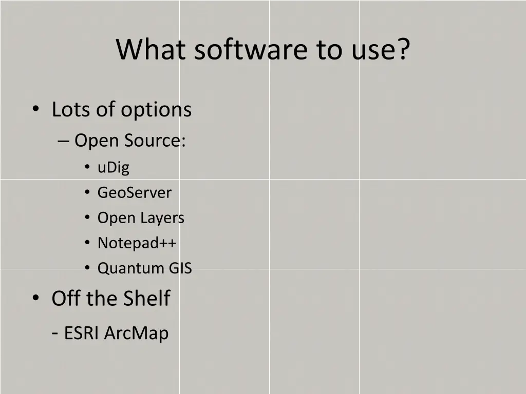 what software to use