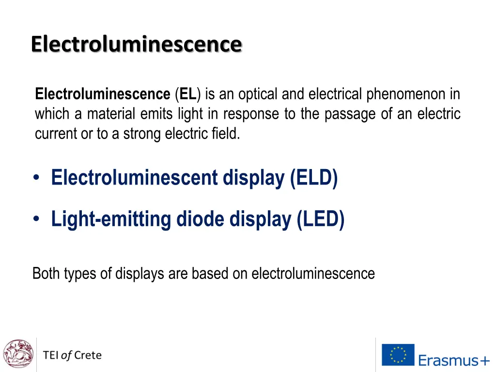 electroluminescence