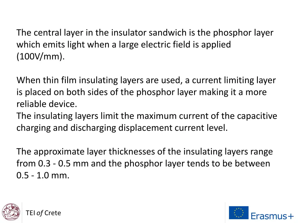 the central layer in the insulator sandwich
