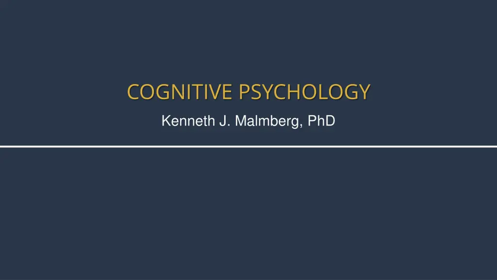 cognitive psychology