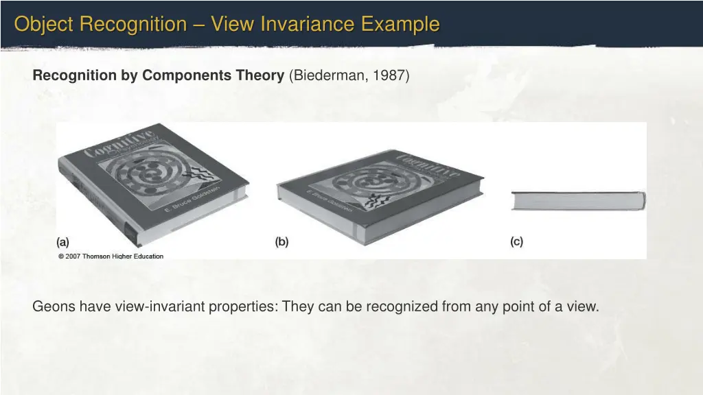 object recognition view invariance example