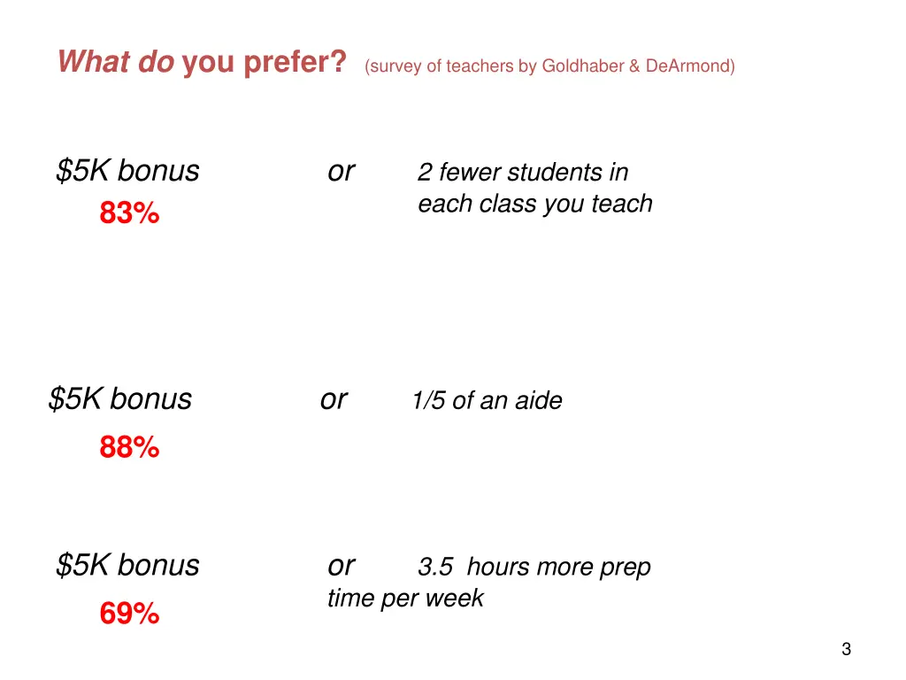 what do you prefer survey of teachers