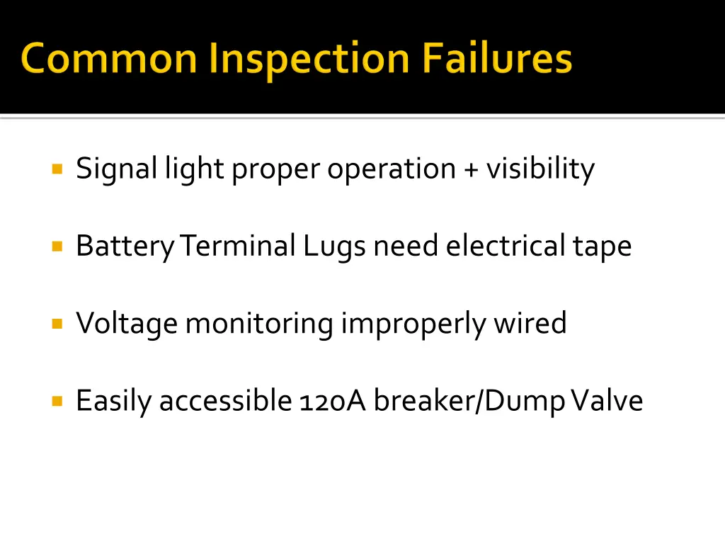 signal light proper operation visibility