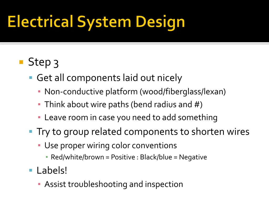 step 3 get all components laid out nicely