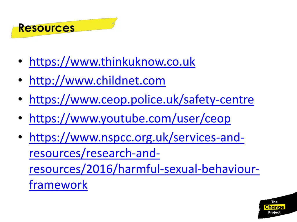 resources