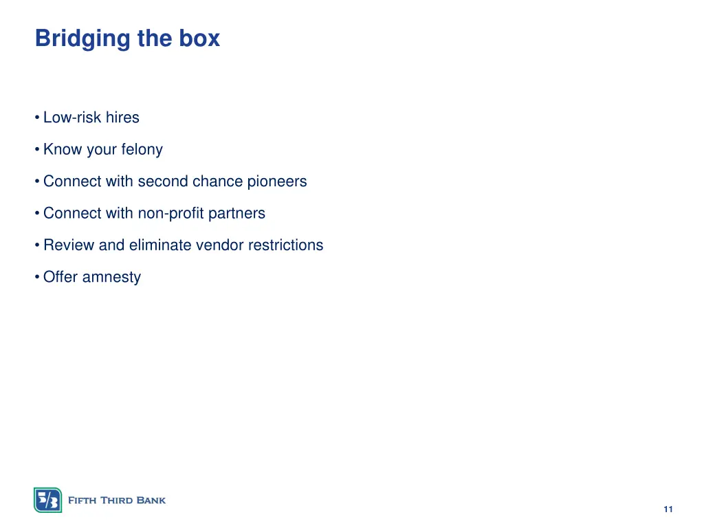 bridging the box