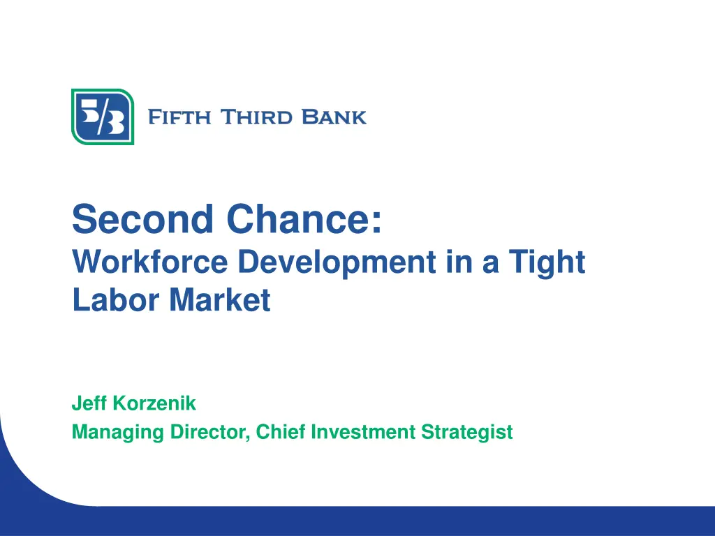 second chance workforce development in a tight