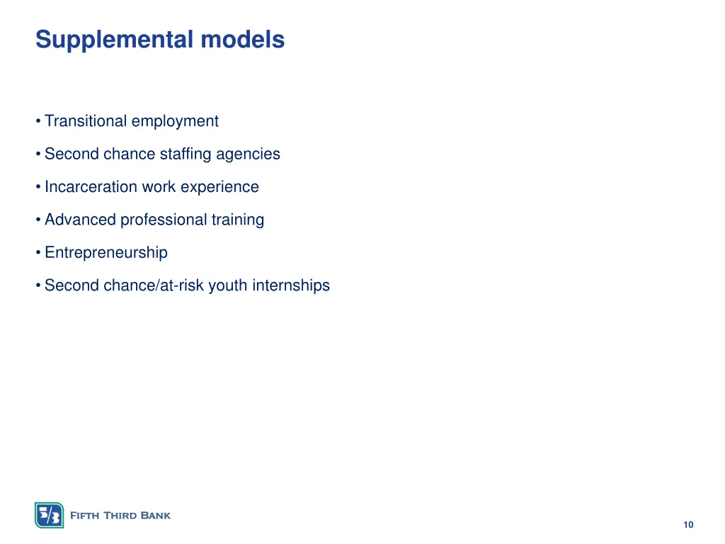 supplemental models