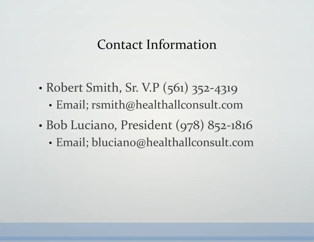 contact information