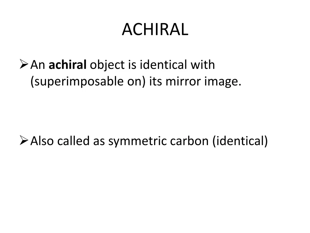 achiral