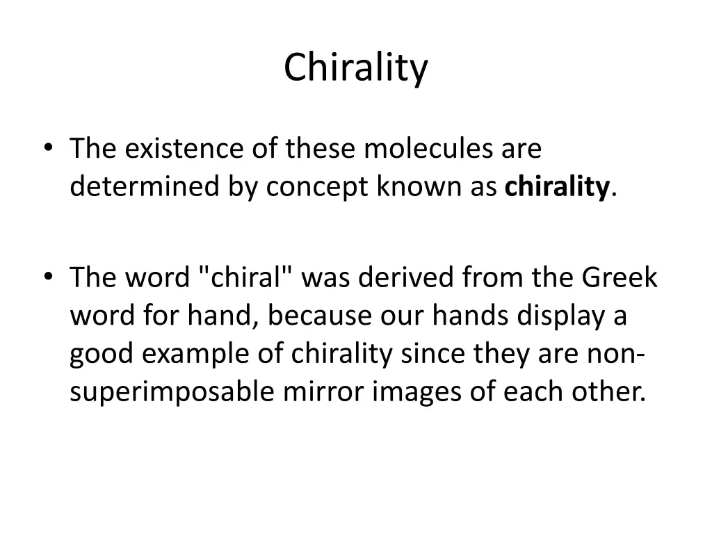 chirality