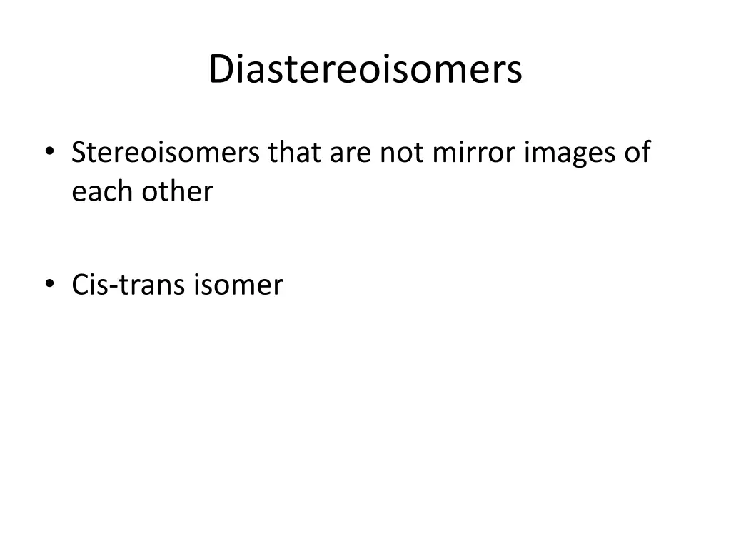 diastereoisomers