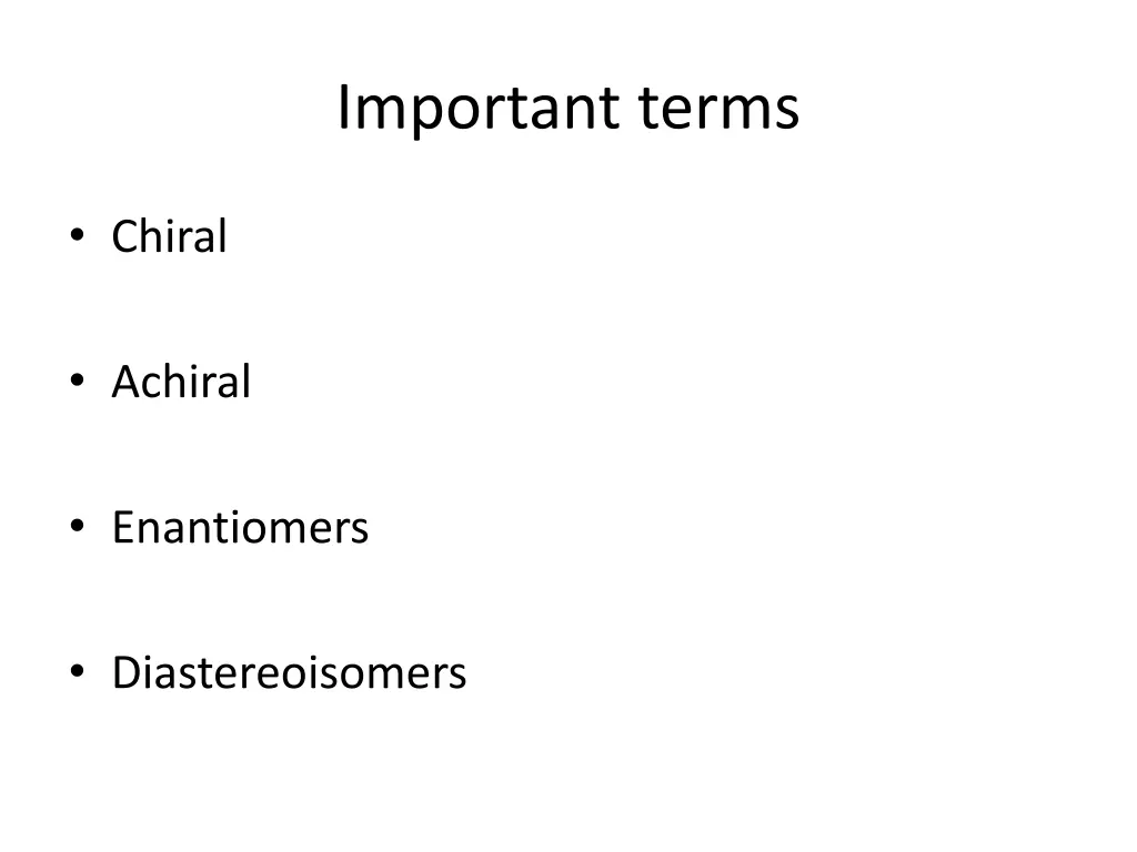 important terms