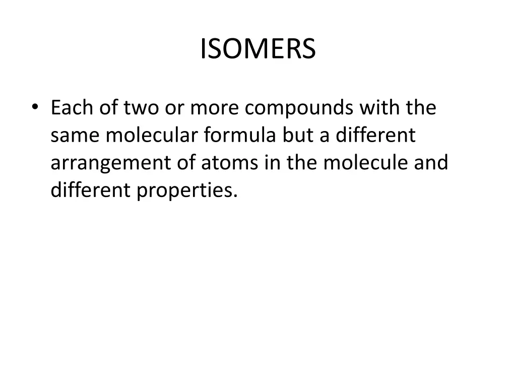 isomers