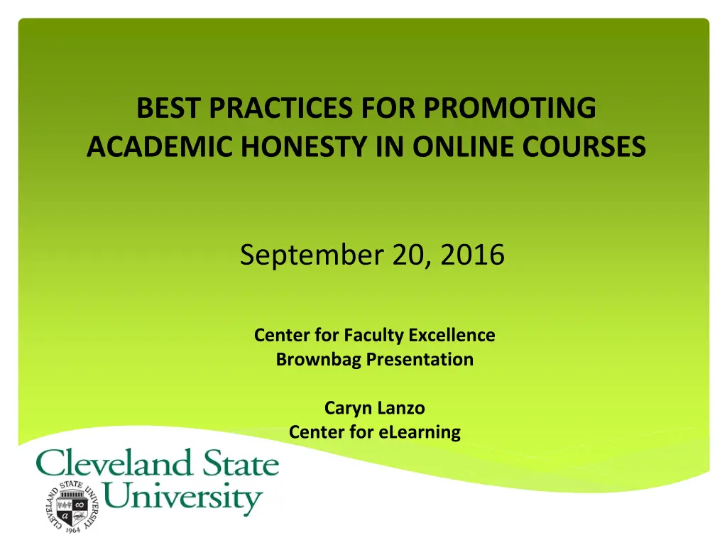 best practices for promoting academic honesty