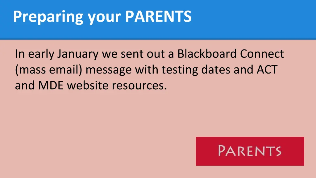 preparing your parents