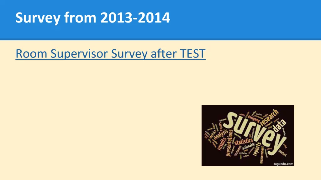 survey from 2013 2014