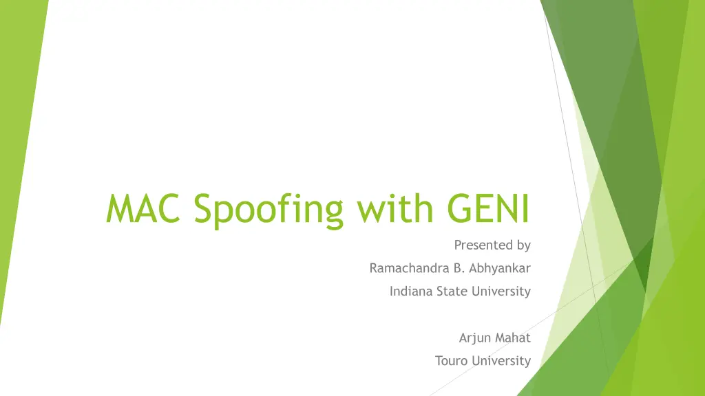 mac spoofing with geni