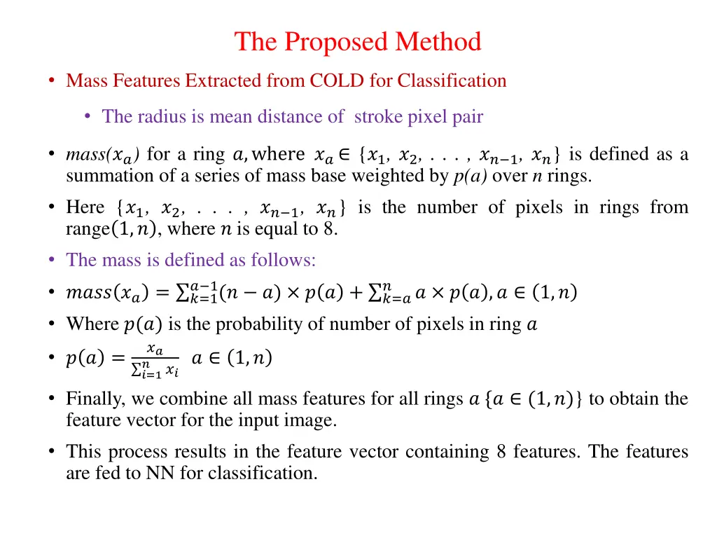 the proposed method 5