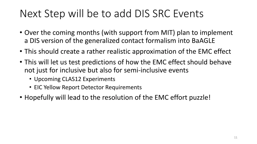 next step will be to add dis src events