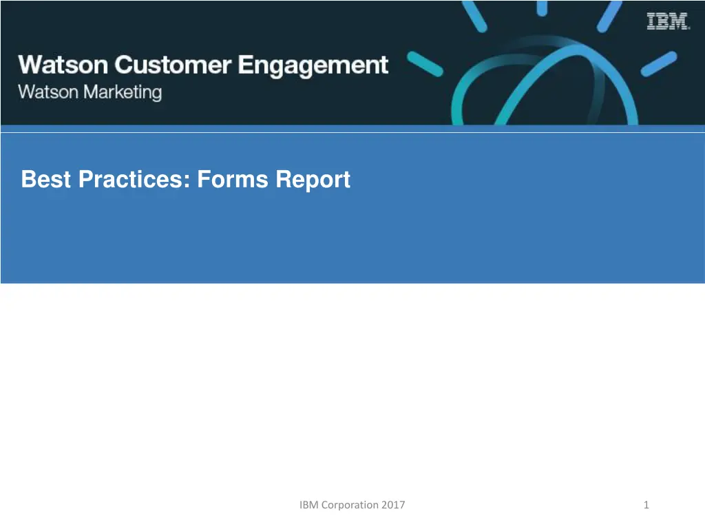 best practices forms report