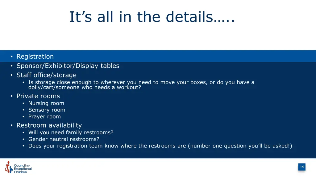 it s all in the details